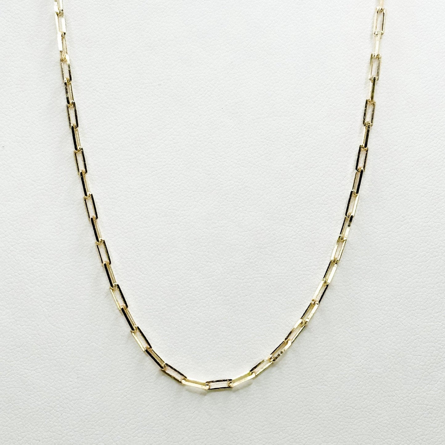 gold  paperclip chain  necklace