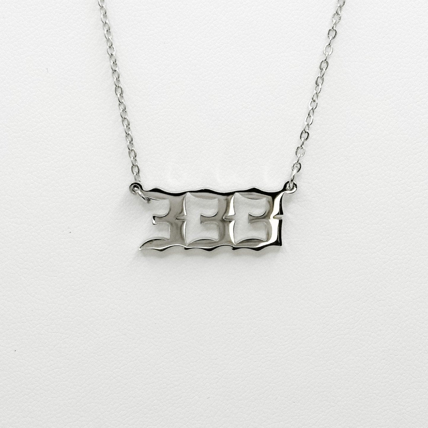 silver  333 necklace