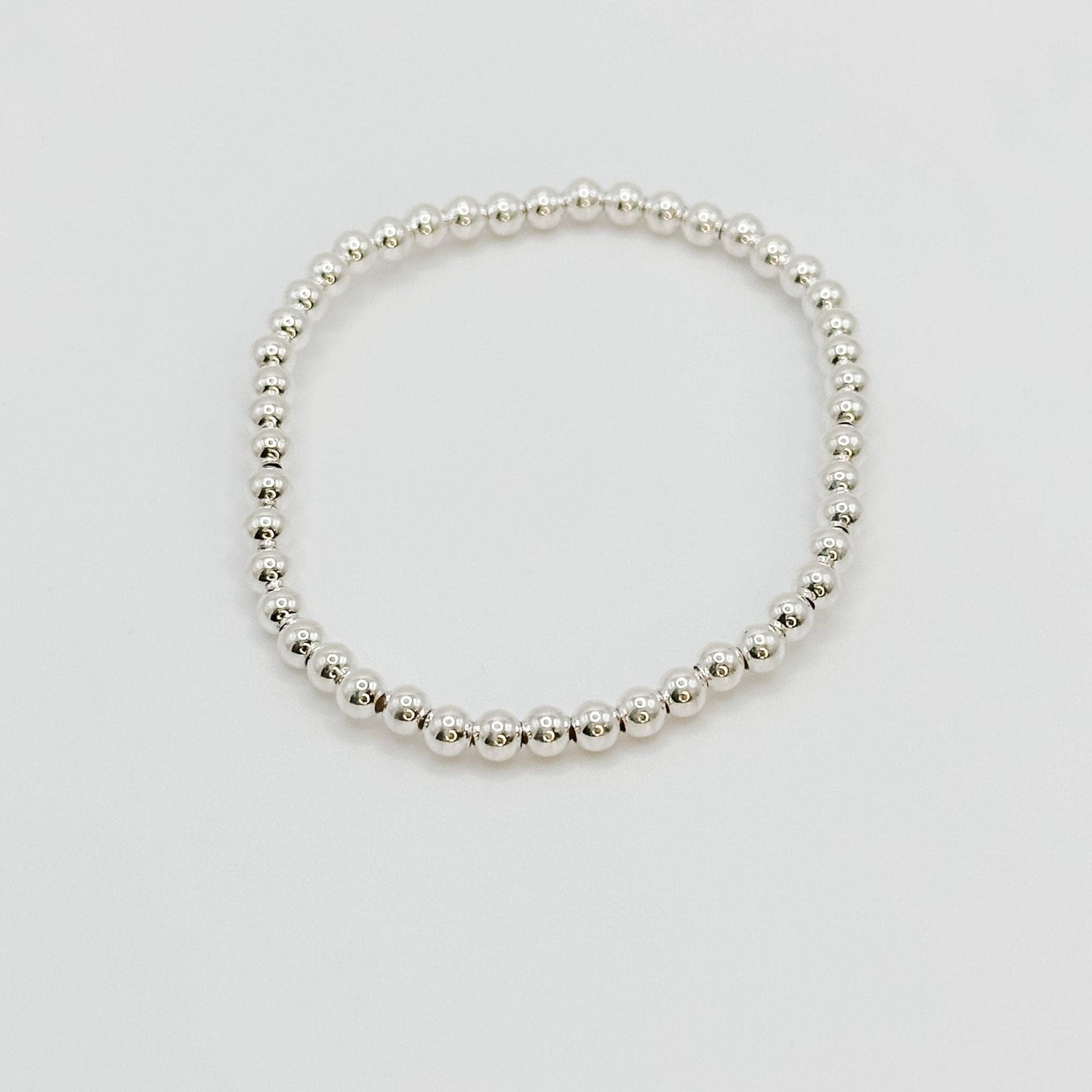 sterling silver beaded bracelet