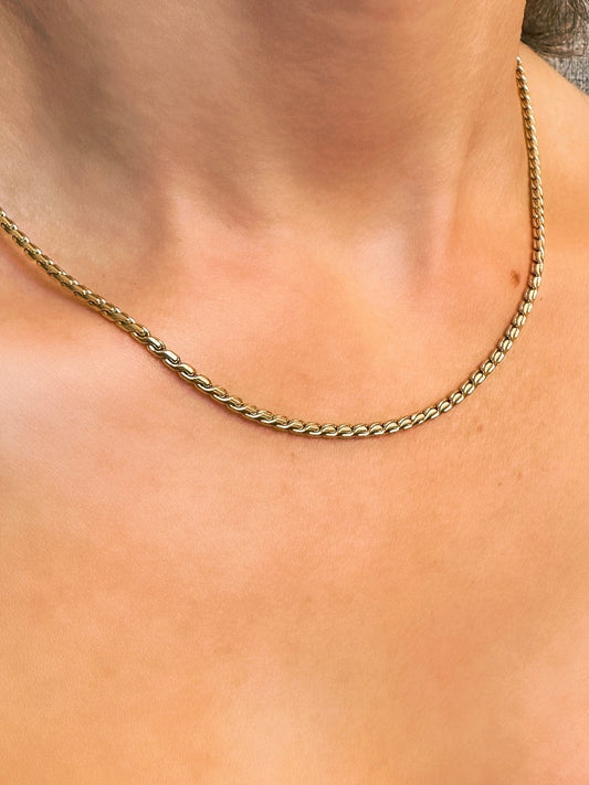 Gold Plated Rope Chain Necklace - Finleyrose