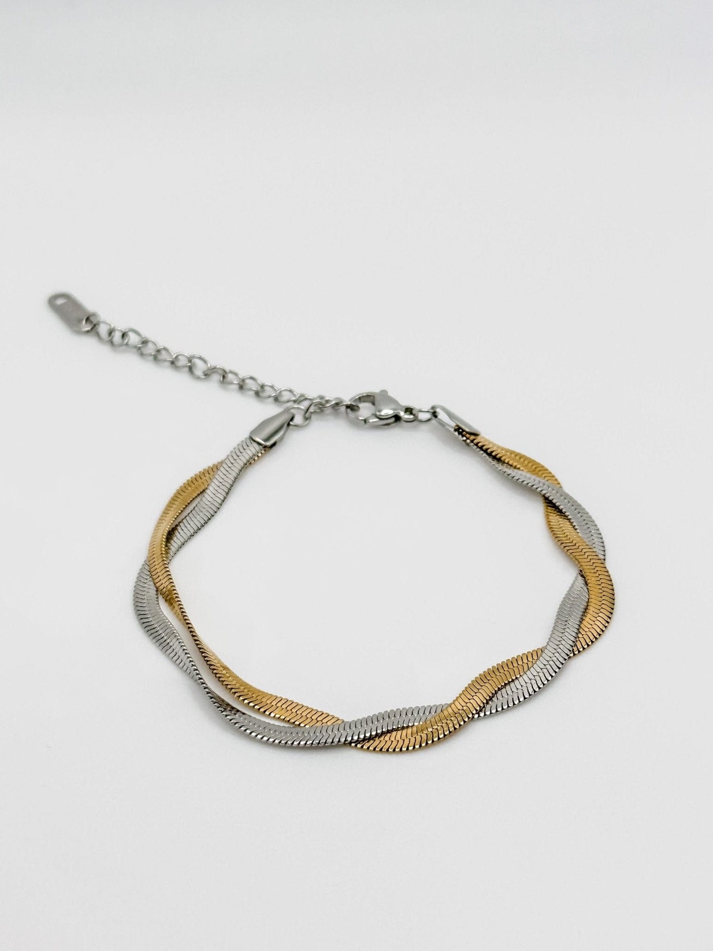 Mixed Braided Herringbone Bracelet - Finleyrose