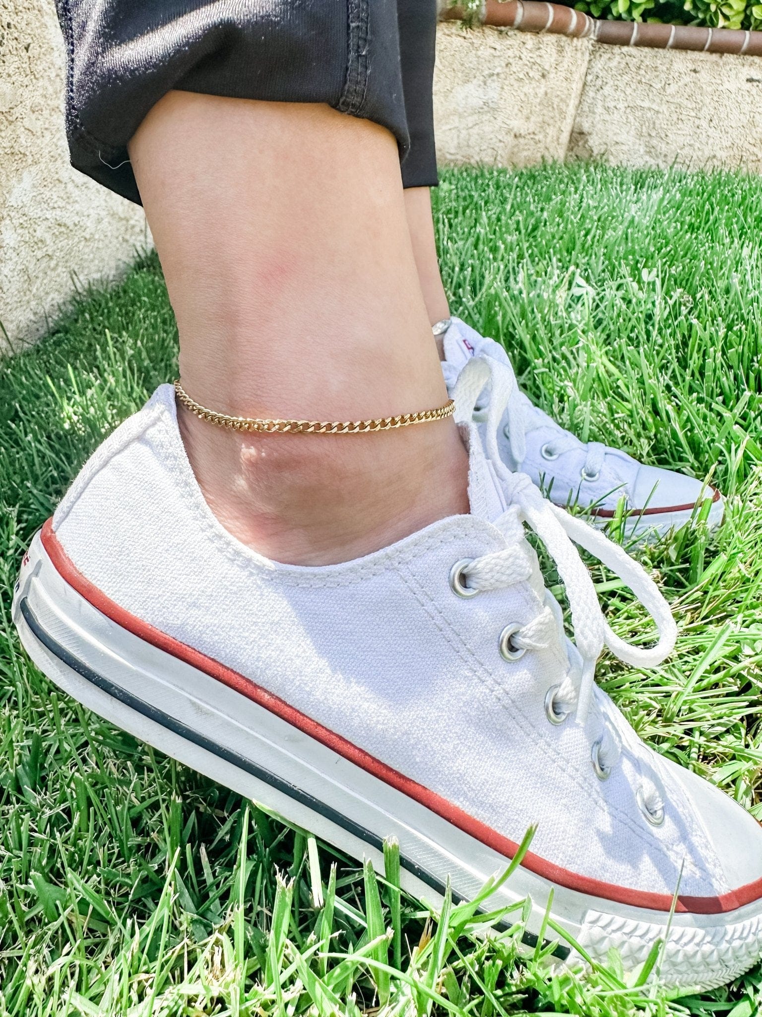 Small Link Cuban Chain Anklet - Finleyrose